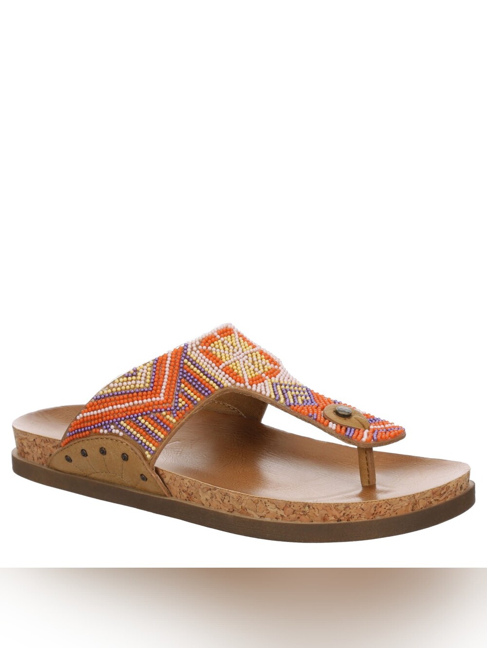 NIB! Blowfish Malibu Lyric Beaded Orange Casual Women’s Thong Sandal 9